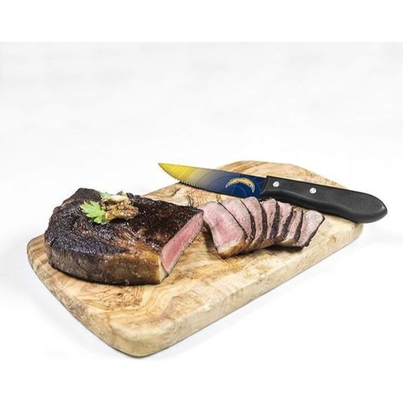 Sports Vault NFL Los Angeles Chargers Steak Knives Set of 4 - Picture 2 of 2